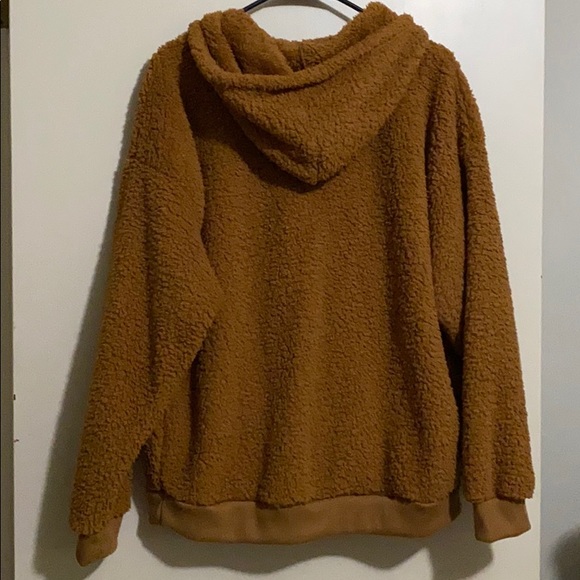 American Eagle Oversized Sherpa Sweatshirt - Picture 3 of 4